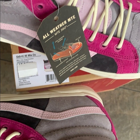 VANS Sk8-Hi 46 Mte Dx Mte Lilac Grey/Obsidian WMNS - Picture 6 of 16
